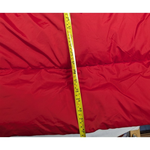Old Navy XXL Long Blanket D Puffer Coat Robbie Red Water Resistant Hooded 805303 - Picture 6 of 7